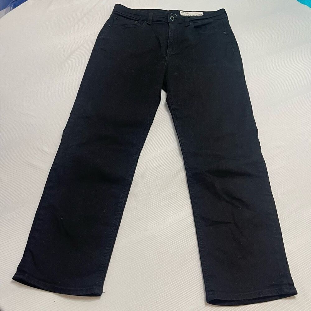 Rag & Bone Nina High Rise Ankle Cigarette Black Denim Jeans Size 30